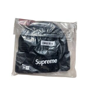 Supreme New Era Box Logo Beanie Black FW25 World Famous Hat OS Fast Shipping!